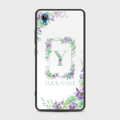 Vivo Y91C Cover - Personalized Alphabet Series - HQ Ultra Shine Premium Infinity Glass Soft Silicon Borders Case