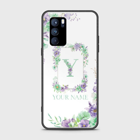 Oppo Reno 6 Pro 5G Cover - Personalized Alphabet Series - HQ Ultra Shine Premium Infinity Glass Soft Silicon Borders Case