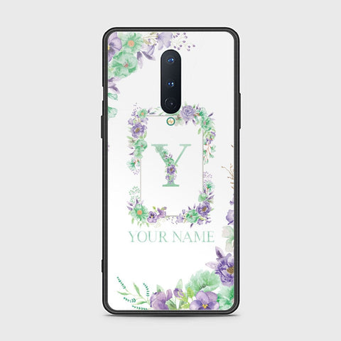 OnePlus 8 4G Cover - Personalized Alphabet Series - HQ Ultra Shine Premium Infinity Glass Soft Silicon Borders Case