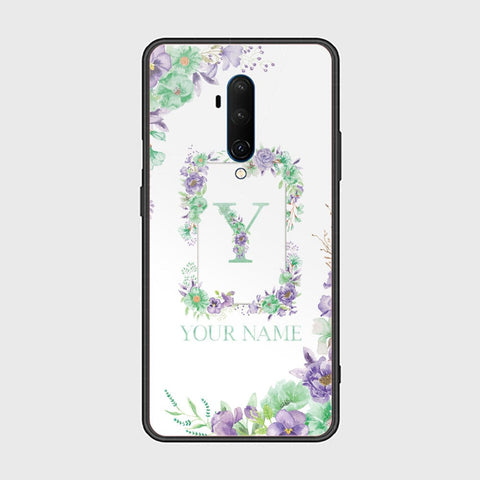 OnePlus 7T Pro Cover - Personalized Alphabet Series - HQ Ultra Shine Premium Infinity Glass Soft Silicon Borders Case