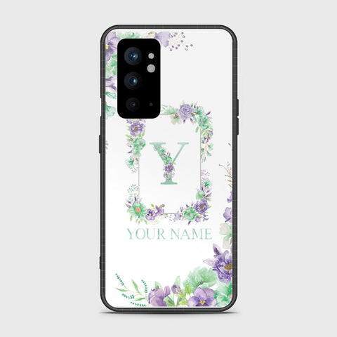 OnePlus 9RT 5G Cover - Personalized Alphabet Series Series - HQ Ultra Shine Premium Infinity Glass Soft Silicon Borders Case