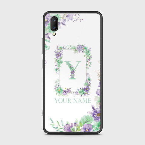 Vivo V11 Pro Cover - Personalized Alphabet Series - HQ Ultra Shine Premium Infinity Glass Soft Silicon Borders Case