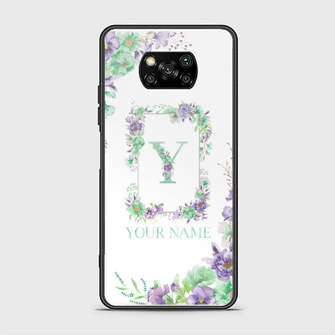 Xiaomi Poco X3 Pro Cover - Personalized Alphabet Series - HQ Ultra Shine Premium Infinity Glass Soft Silicon Borders Case