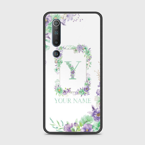 Xiaomi Mi 10 Cover - Personalized Alphabet Series - HQ Ultra Shine Premium Infinity Glass Soft Silicon Borders Case