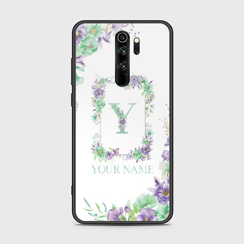 Xiaomi Redmi Note 8 Pro Cover - Personalized Alphabet Series - HQ Ultra Shine Premium Infinity Glass Soft Silicon Borders Case