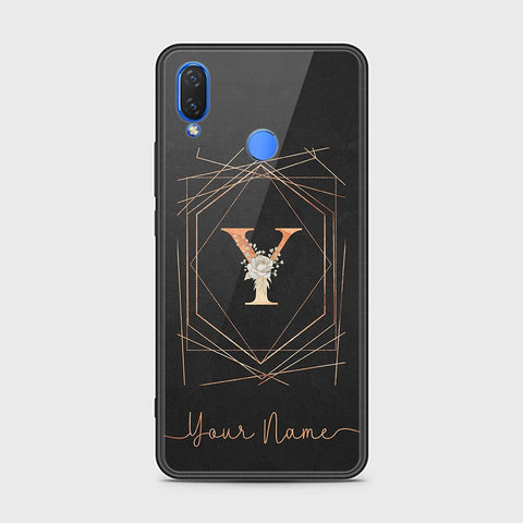 Huawei Honor 8C Cover - Personalized Alphabet Series Series - HQ Ultra Shine Premium Infinity Glass Soft Silicon Borders Case