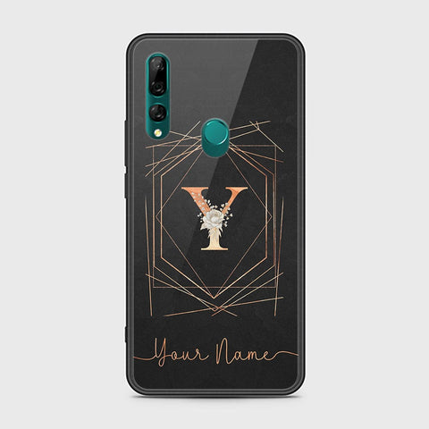 Huawei Y9 Prime 2019 Cover - Personalized Alphabet Series Series - HQ Ultra Shine Premium Infinity Glass Soft Silicon Borders Case