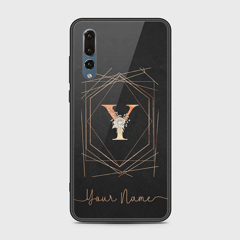 Huawei P20 Pro Cover - Personalized Alphabet Series Series - HQ Ultra Shine Premium Infinity Glass Soft Silicon Borders Case