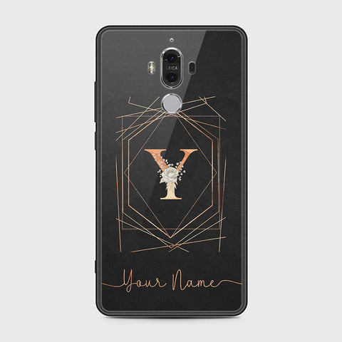 Huawei Mate 9 Cover - Personalized Alphabet Series Series - HQ Ultra Shine Premium Infinity Glass Soft Silicon Borders Case