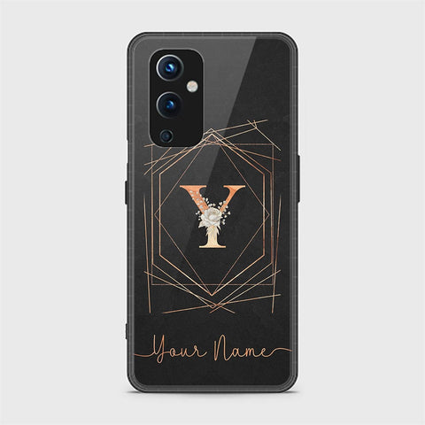 OnePlus 9 Cover - Personalized Alphabet Series - HQ Ultra Shine Premium Infinity Glass Soft Silicon Borders Case