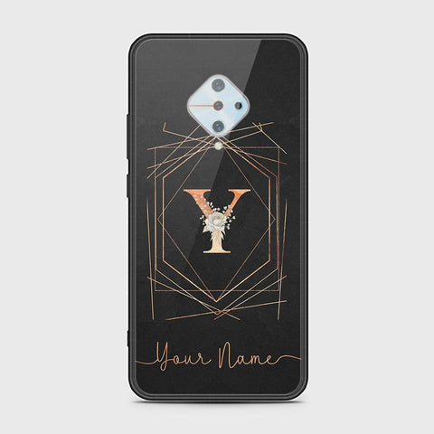 Vivo S1 Pro Cover - Personalized Alphabet Series Series - HQ Ultra Shine Premium Infinity Glass Soft Silicon Borders Case