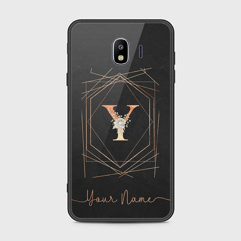 Samsung Galaxy J4 2018 Cover - Personalized Alphabet Series Series - HQ Ultra Shine Premium Infinity Glass Soft Silicon Borders Case