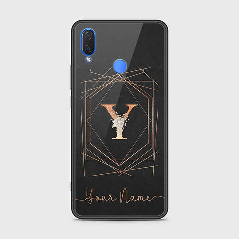 Huawei Nova 3i  Cover - Personalized Alphabet Series Series - HQ Ultra Shine Premium Infinity Glass Soft Silicon Borders Case