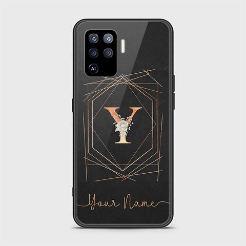 Oppo F19 Pro Cover - Personalized Alphabet Series Series - HQ Ultra Shine Premium Infinity Glass Soft Silicon Borders Case