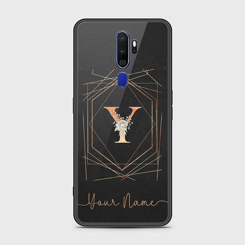 Oppo A5 2020 Cover - Personalized Alphabet Series Series - HQ Ultra Shine Premium Infinity Glass Soft Silicon Borders Case