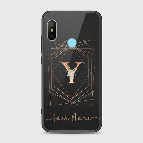 Xiaomi Mi A2 Cover - Personalized Alphabet Series - HQ Ultra Shine Premium Infinity Glass Soft Silicon Borders Case