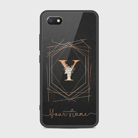 Xiaomi Redmi 6A Cover - Personalized Alphabet Series - HQ Ultra Shine Premium Infinity Glass Soft Silicon Borders Case