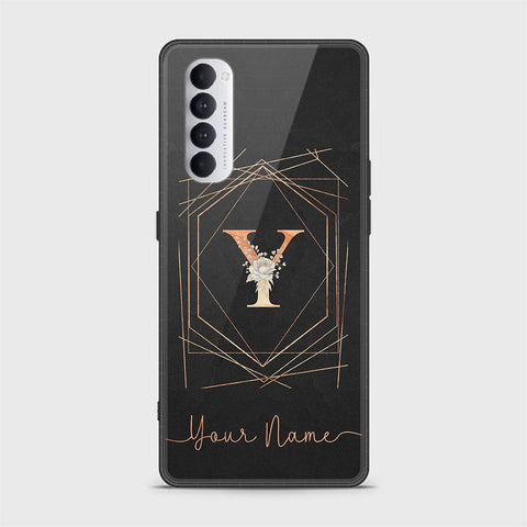 Oppo Reno 4 Pro Cover - Personalized Alphabet Series - HQ Ultra Shine Premium Infinity Glass Soft Silicon Borders Case