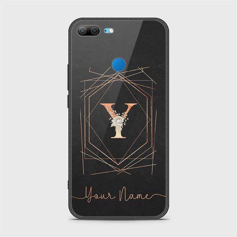 Huawei Honor 9 Lite Cover - Personalized Alphabet Series - HQ Ultra Shine Premium Infinity Glass Soft Silicon Borders Case