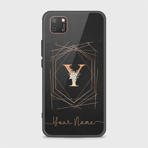 Huawei Y7p Cover - Personalized Alphabet Series - HQ Ultra Shine Premium Infinity Glass Soft Silicon Borders Case