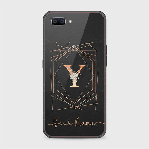 Realme C1 Cover - Personalized Alphabet Series - HQ Ultra Shine Premium Infinity Glass Soft Silicon Borders Case