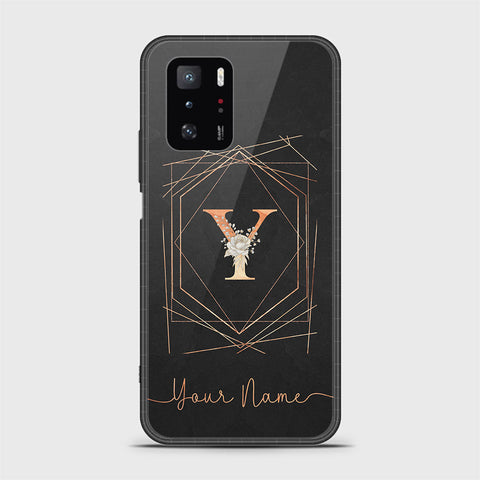 Xiaomi Poco X3 GT Cover - Personalized Alphabet Series - HQ Ultra Shine Premium Infinity Glass Soft Silicon Borders Case