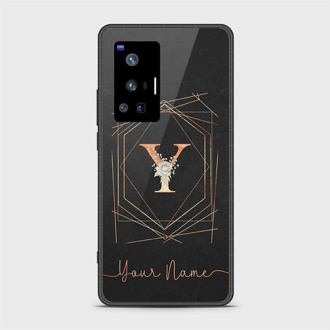 Vivo X70 Pro Cover - Personalized Alphabet Series - HQ Ultra Shine Premium Infinity Glass Soft Silicon Borders Case