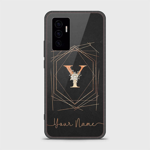 Vivo V23e Cover - Personalized Alphabet Series - HQ Ultra Shine Premium Infinity Glass Soft Silicon Borders Case