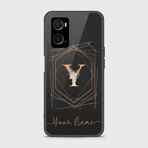 Oppo A96 4G Cover - Personalized Alphabet Series - HQ Ultra Shine Premium Infinity Glass Soft Silicon Borders Case