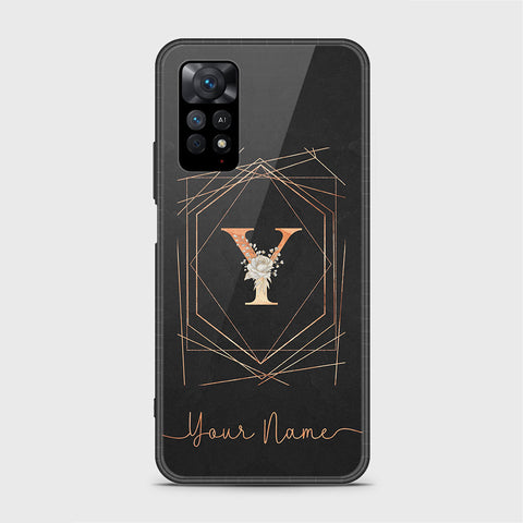 Xiaomi Redmi Note 11 Pro Cover - Personalized Alphabet Series - HQ Ultra Shine Premium Infinity Glass Soft Silicon Borders Case
