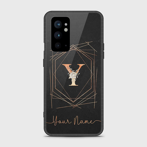 OnePlus 9RT 5G Cover - Personalized Alphabet Series Series - HQ Ultra Shine Premium Infinity Glass Soft Silicon Borders Case