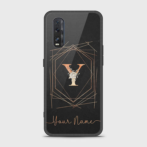 Oppo Find X2 Cover - Personalized Alphabet Series Series - HQ Ultra Shine Premium Infinity Glass Soft Silicon Borders Case