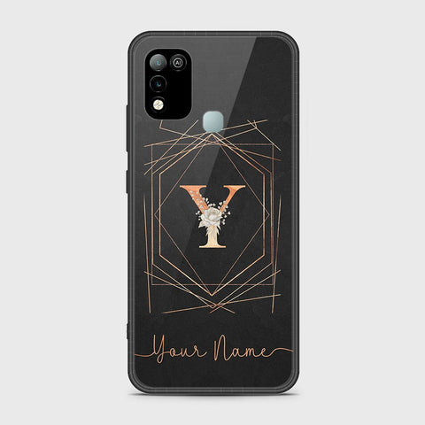 Infinix Hot 11 Play Cover - Personalized Alphabet Series Series - HQ Ultra Shine Premium Infinity Glass Soft Silicon Borders Case