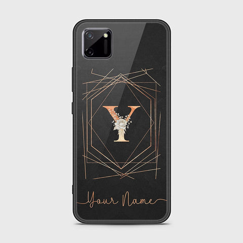 Realme C11 Cover - Personalized Alphabet Series - HQ Ultra Shine Premium Infinity Glass Soft Silicon Borders Case