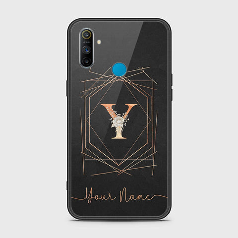 Realme 6i Cover - Personalized Alphabet Series - HQ Ultra Shine Premium Infinity Glass Soft Silicon Borders Case