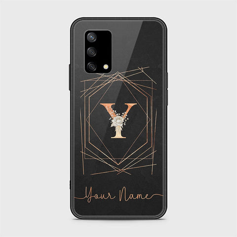 Oppo A74 Cover - Personalized Alphabet Series - HQ Ultra Shine Premium Infinity Glass Soft Silicon Borders Case