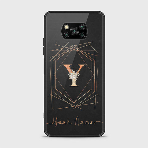 Xiaomi Poco X3 Pro Cover - Personalized Alphabet Series - HQ Ultra Shine Premium Infinity Glass Soft Silicon Borders Case