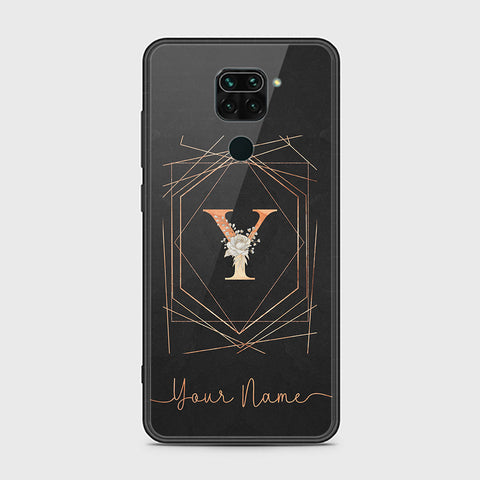 Xiaomi Redmi Note 9 Cover - Personalized Alphabet Series - HQ Ultra Shine Premium Infinity Glass Soft Silicon Borders Case