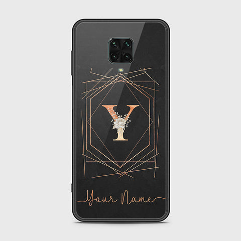 Xiaomi Redmi Note 9 Pro Cover - Personalized Alphabet Series - HQ Ultra Shine Premium Infinity Glass Soft Silicon Borders Case