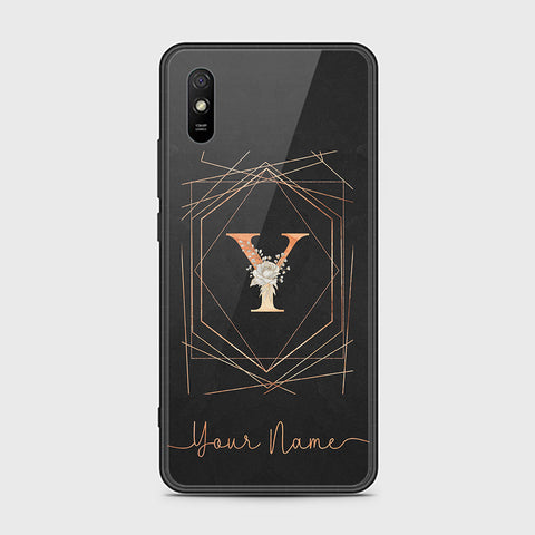 Xiaomi Redmi 9A Cover - Personalized Alphabet Series - HQ Ultra Shine Premium Infinity Glass Soft Silicon Borders Case