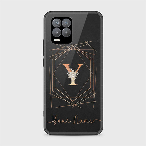 Realme 8 Pro Cover - Personalized Alphabet Series - HQ Ultra Shine Premium Infinity Glass Soft Silicon Borders Case