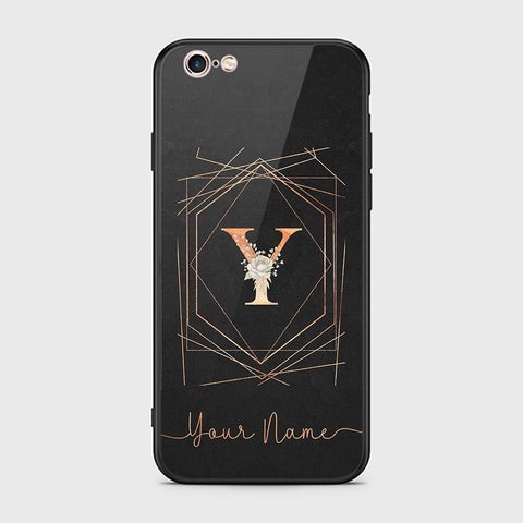 iPhone 6s Plus / 6 Plus Cover - Personalized Alphabet Series - HQ Ultra Shine Premium Infinity Glass Soft Silicon Borders Case