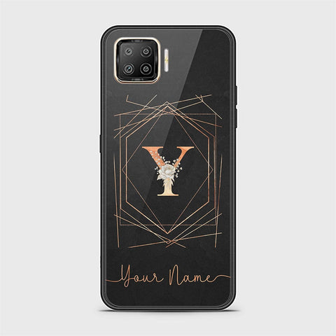 Oppo A73 Cover - Personalized Alphabet Series Series - HQ Ultra Shine Premium Infinity Glass Soft Silicon Borders Case