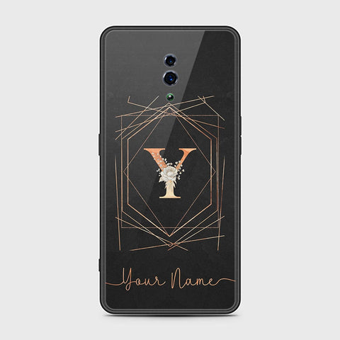 Oppo Reno Cover - Personalized Alphabet Series Series - HQ Ultra Shine Premium Infinity Glass Soft Silicon Borders Case