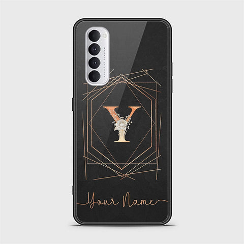 Oppo Reno 4 Pro Cover - Personalized Alphabet Series Series - HQ Ultra Shine Premium Infinity Glass Soft Silicon Borders Case