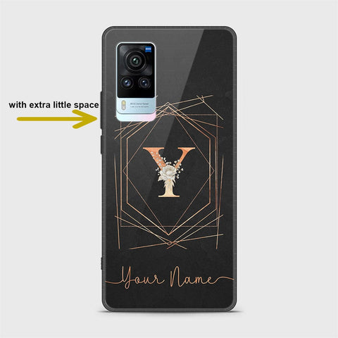 Vivo X60 Pro Cover - Personalized Alphabet Series - HQ Ultra Shine Premium Infinity Glass Soft Silicon Borders Case