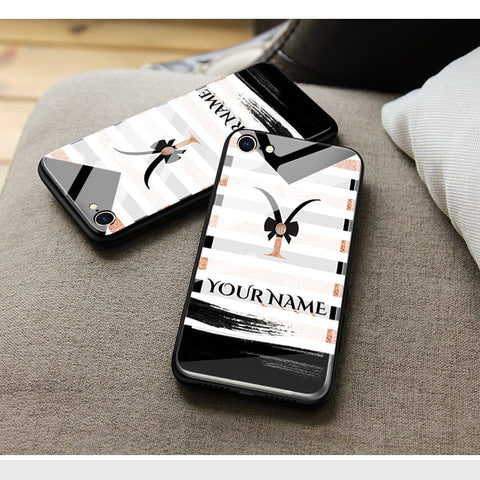 iPhone 11 Cover -Personalized Alphabet Series - HQ Ultra Shine Premium Infinity Glass Soft Silicon Borders Case