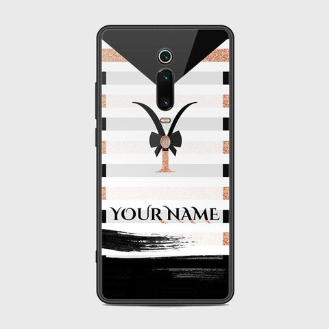 Xiaomi Mi 9T Cover - Personalized Alphabet Series Series - HQ Ultra Shine Premium Infinity Glass Soft Silicon Borders Case