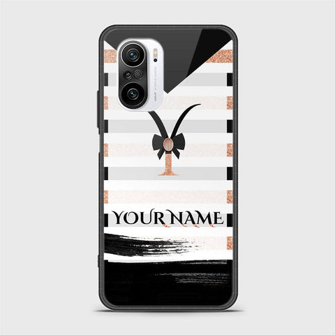 Xiaomi Poco F3 Cover - Personalized Alphabet Series - HQ Ultra Shine Premium Infinity Glass Soft Silicon Borders Case