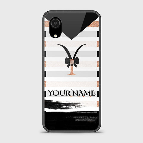 Samsung Galaxy A03 Core Cover - Personalized Alphabet Series - HQ Ultra Shine Premium Infinity Glass Soft Silicon Borders Case